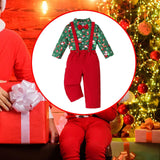 Maxbell Christmas Costume with Bowtie Gentleman Outfits for Kids Children Stage Show Button Suspenders