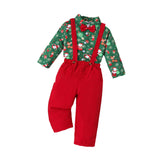 Maxbell Christmas Costume with Bowtie Gentleman Outfits for Kids Children Stage Show Button Suspenders