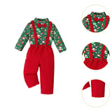 Maxbell Christmas Costume with Bowtie Gentleman Outfits for Kids Children Stage Show Button Suspenders