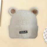 Maxbell Baby Winter Hat Cute Girls Boys Snow Hat Infant Trendy Neck Warmer Balaclava White
