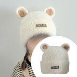 Maxbell Baby Winter Hat Cute Girls Boys Snow Hat Infant Trendy Neck Warmer Balaclava White