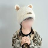 Maxbell Baby Winter Hat Cute Girls Boys Snow Hat Infant Trendy Neck Warmer Balaclava White