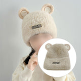 Maxbell Baby Winter Hat Cute Girls Boys Snow Hat Infant Trendy Neck Warmer Balaclava Beige