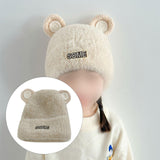 Maxbell Baby Winter Hat Cute Girls Boys Snow Hat Infant Trendy Neck Warmer Balaclava Beige