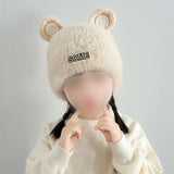 Maxbell Baby Winter Hat Cute Girls Boys Snow Hat Infant Trendy Neck Warmer Balaclava Beige