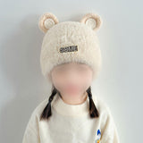 Maxbell Baby Winter Hat Cute Girls Boys Snow Hat Infant Trendy Neck Warmer Balaclava Beige