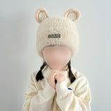 Maxbell Baby Winter Hat Cute Girls Boys Snow Hat Infant Trendy Neck Warmer Balaclava Beige