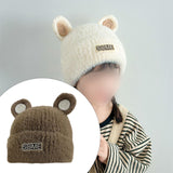 Maxbell Baby Winter Hat Cute Girls Boys Snow Hat Infant Trendy Neck Warmer Balaclava Brown