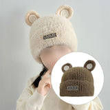 Maxbell Baby Winter Hat Cute Girls Boys Snow Hat Infant Trendy Neck Warmer Balaclava Brown