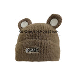 Maxbell Baby Winter Hat Cute Girls Boys Snow Hat Infant Trendy Neck Warmer Balaclava Brown
