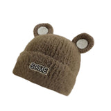 Maxbell Baby Winter Hat Cute Girls Boys Snow Hat Infant Trendy Neck Warmer Balaclava Brown