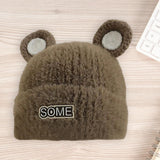Maxbell Baby Winter Hat Cute Girls Boys Snow Hat Infant Trendy Neck Warmer Balaclava Brown