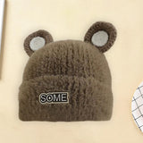 Maxbell Baby Winter Hat Cute Girls Boys Snow Hat Infant Trendy Neck Warmer Balaclava Brown