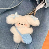 Maxbell Plush Keychain Novelty Cartoon Keychain Charm for Kids Adults Birthday Gifts With Shoulder bag