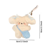 Maxbell Plush Keychain Novelty Cartoon Keychain Charm for Kids Adults Birthday Gifts With Shoulder bag