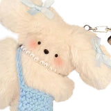 Maxbell Plush Keychain Novelty Cartoon Keychain Charm for Kids Adults Birthday Gifts With Shoulder bag