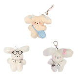 Maxbell Plush Keychain Novelty Cartoon Keychain Charm for Kids Adults Birthday Gifts With Shoulder bag