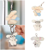 Maxbell Plush Keychain Novelty Cartoon Keychain Charm for Kids Adults Birthday Gifts With Shoulder bag