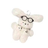 Maxbell Plush Keychain Novelty Cartoon Keychain Charm for Kids Adults Birthday Gifts With Glasses