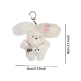 Maxbell Plush Keychain Novelty Cartoon Keychain Charm for Kids Adults Birthday Gifts With hairclip