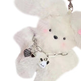 Maxbell Plush Keychain Novelty Cartoon Keychain Charm for Kids Adults Birthday Gifts With hairclip