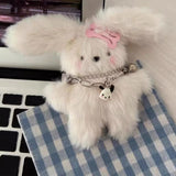 Maxbell Plush Keychain Novelty Cartoon Keychain Charm for Kids Adults Birthday Gifts With hairclip