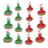 Maxbell Tutu Dress for Girls Lovely Dressing up Kids Cosplay Props Gift Sequin Tulle 80cm Red