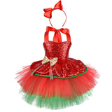 Maxbell Tutu Dress for Girls Lovely Dressing up Kids Cosplay Props Gift Sequin Tulle 80cm Green