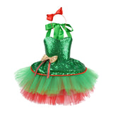 Maxbell Tutu Dress for Girls Lovely Dressing up Kids Cosplay Props Gift Sequin Tulle 150cm Green