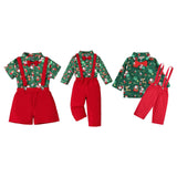 Maxbell Gentleman Outfits with Bow Tie Christmas Outfits for Kids Children Festivals Short Sleeve Clip