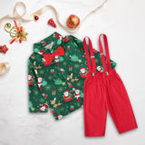 Maxbell Gentleman Outfits with Bow Tie Christmas Outfits for Kids Children Festivals Long Sleeve Clip