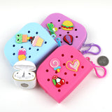 Silicone Beach Hole Bag Stylish Portable Beach Hole Bag for Party Traveling Beach Rose