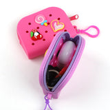 Silicone Beach Hole Bag Stylish Portable Beach Hole Bag for Party Traveling Beach Rose