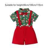 Maxbell Christmas Outfits with Bow Tie Christmas Costume for Kids Children Festivals 80cm