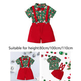 Maxbell Christmas Outfits with Bow Tie Christmas Costume for Kids Children Festivals 80cm