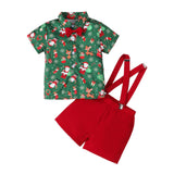 Maxbell Christmas Outfits with Bow Tie Christmas Costume for Kids Children Festivals 110cm