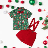 Maxbell Christmas Outfits with Bow Tie Christmas Costume for Kids Children Festivals 110cm