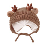 Maxbell Baby Winter Hat Lightweight Knitted Hat for Toddlers Children Girls Boys Brown