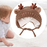 Maxbell Baby Winter Hat Lightweight Knitted Hat for Toddlers Children Girls Boys Brown