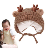 Maxbell Baby Winter Hat Lightweight Knitted Hat for Toddlers Children Girls Boys Brown