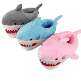 Maxbell Shark Slippers Winter Cartoon Indoor Shoes Keep Warm Anti Slip Kids Slippers Gray