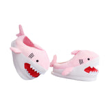Maxbell Shark Slippers Winter Cartoon Indoor Shoes Keep Warm Anti Slip Kids Slippers Pink