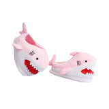 Maxbell Shark Slippers Winter Cartoon Indoor Shoes Keep Warm Anti Slip Kids Slippers Pink