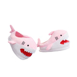 Maxbell Shark Slippers Winter Cartoon Indoor Shoes Keep Warm Anti Slip Kids Slippers Pink
