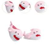 Maxbell Shark Slippers Winter Cartoon Indoor Shoes Keep Warm Anti Slip Kids Slippers Pink