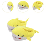 Maxbell Shark Slippers Winter Cartoon Indoor Shoes Keep Warm Anti Slip Kids Slippers Yellow