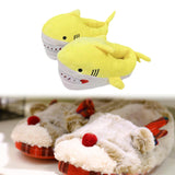 Maxbell Shark Slippers Winter Cartoon Indoor Shoes Keep Warm Anti Slip Kids Slippers Yellow