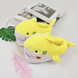 Maxbell Shark Slippers Winter Cartoon Indoor Shoes Keep Warm Anti Slip Kids Slippers Yellow