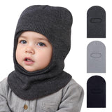 Maxbell Kids Winter Hat Warm Cap Snow Hat Trendy Girls Boys Cold Weather Knitted Hat Black
