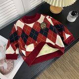 Maxbell Toddlers Sweater Soft Comfortable Washable Pullover Sweater Top for Baby Kids Red